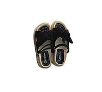 Sliders da donna taglia 5 UK Bow Decor Flatform Slingback Sandali per le donne Casual Open Toe Roman Platform Pantofole 2025, Nero , 37.5 EU