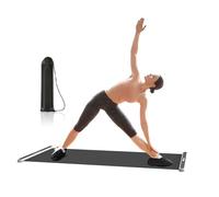 Sliders For Working Out - ABS PU 180x50cm Slide Mat | Balance Exercise Mat, Core And Leg Training Mats | Squats, Lunges, Push-Ups, Climbers, Planks, Skate Strides For Home Gym Fitness