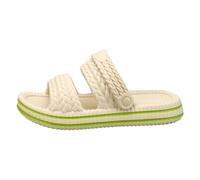 Sliders - Sandali estivi da uomo in gomma, con fondo spesso, comodi, senza lacci, con punta aperta, lavabili, scarpe casual antiscivolo, riducono lo stress per attività all'aperto, cachi, 39 EU