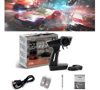 Slidey Boys - Auto Rc Drift da Tavolo, Turbo da Brivido, Drifty Boyz Rc Car Mini, Mini Auto Rc con Underglow, 1:76 Drifty Boyz Rc Car, L'Ultima Esperienza di Drift, C75 Black