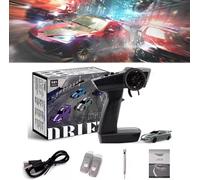Slidey Boys - Auto Rc Drift da Tavolo, Turbo da Brivido, Drifty Boyz Rc Car Mini, Mini Auto Rc con Underglow, 1:76 Drifty Boyz Rc Car, L'Ultima Esperienza di Drift, C62 Gray