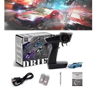 Slidey Boys - Auto Rc Drift da Tavolo, Turbo da Brivido, Drifty Boyz Rc Car Mini, Mini Auto Rc con Underglow, 1:76 Drifty Boyz Rc Car, L'Ultima Esperienza di Drift, C63 Blue