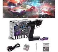 Slidey Boys - Auto Rc Drift da Tavolo, Turbo da Brivido, Drifty Boyz Rc Car Mini, Mini Auto Rc con Underglow, 1:76 Drifty Boyz Rc Car, L'Ultima Esperienza di Drift, C61 Purple
