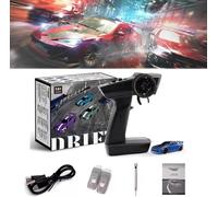 Slidey Boys - Auto Rc Drift da Tavolo, Turbo da Brivido, Drifty Boyz Rc Car Mini, Mini Auto Rc con Underglow, 1:76 Drifty Boyz Rc Car, L'Ultima Esperienza di Drift, C64 Blue