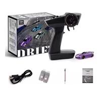 Slidey Boys - Tabletop Drift Rc Car, Drifty Boyz Rc Car, Turbo Racing 1/76 Rc,Mini Rc Drift Car,Drifty Boyz Vapor Slide Drift Rc Car Mini, Metal Drift Tires,High Sensitive (A)