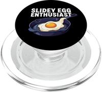 Slidey Egg Enthusiast Cast Iron Skillet Seasoning Cooking PopSockets PopGrip per MagSafe