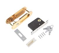 Sliding Barn Door Locks, Invisible Door Handle Locks, with Keys for Barn Wood Furniture Hardware (Oro)