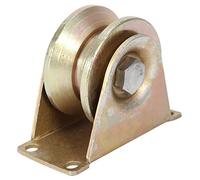 Sliding Gate Roller | 2Pcs Steel V Type Track Wheels for Smooth & Quiet Door Functioning | Sturdy 60mm Wheels for Barn Doors/Fence Gates/Garage Doors