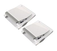 Sliding Lock, Door Latch, Glass Stopper, Child Safety Catch, ABS POM Stainless Spring, Set of 2 Weight 85g, Ideal for Bathroom, Bedroom, Hotel, Patio, Baby Home, Travel Use