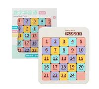 Sliding Number Puzzle - 19 Cm Magnetic Brain Teaser Toy, 5x5 Grid Logic Game For Adults Kids, Portable Educational Travel Puzzle | Cognitive Development Gift For Birthday Camping Schoo