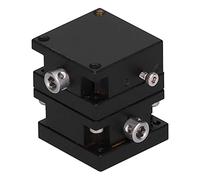 Sliding Stage 25x25mm | Manual Gear Rotating Fine - Tuning Dovetail Guide Displacement Platform | for Optical Experiment/Test Equipment/Accurate Positioning