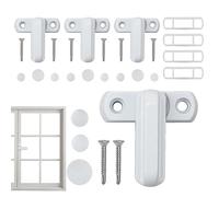 Sliding Window, Aluminum Alloy Anti-Theft Latch Set, Child Safety Stopper Clips, Aluminum, Ideal for Home, Hotel, Rv, Casement, Door Security Lock Effectively Prevents Break-Ins Settings