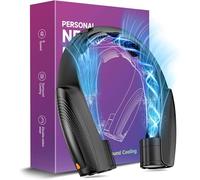 Slientspin 8000mAh Ventilatore Portatile da Collo, Ventilatore Ricaricabile Senza Lama, Condizionatore Portatile con 6 Velocità, per Ufficio,Casa,Aria Aperta, Campeggio