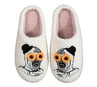 Slifori di peluche di Halween Clown Clown Slifor per camera da letto interno (bianco 36-37) (bianco 36-37)