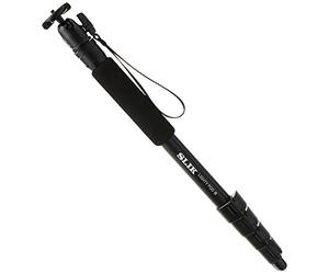 Slik Lighty pod III sezioni monopiede con mini Ballhead - supporta 3 kilogram (3 kg), nero (618 - 719)