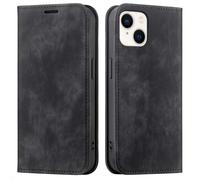 IMOSHION Slim Bookcase Custodia per Apple iPhone 13/iPhone 14, Nero