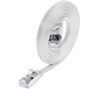 SLIM by Wirewin CAT6 SLIMpatchcord STP (PIMF) twisted pair 0.10m white Cable incl. latch protector AWG36 NEW