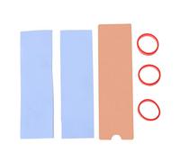 Slim for M.2 SSD Heatsink Cooler 2280 Solid State Hard Drive Radiator M2 PCI-E NVME Copper Cooling Thermal Pad 76x24x1mm Laptop Cooler CPU Fan Heatsink Radiator Holder Base Bracket Case Rack Sucker