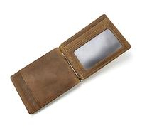 Slim Money Clip Wallet for Men, RFID Blocking Front Pocket Travel Wallets with Card Holder(A)