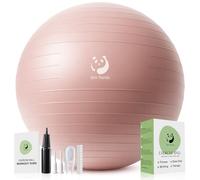 Slim Panda Palla Pilates, 55-85cm Anti Scoppio Antiscivolo Palla Ginnastica con Cannuccia Gonfiabile, Soft PVC Palla da Yoga per la Terapia Degli Anziani, Casa, Fitness, Allenamento Equilibrio