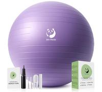 Slim Panda Palla Pilates, 55-85cm Anti Scoppio Antiscivolo Palla Ginnastica con Cannuccia Gonfiabile, Soft PVC Palla da Yoga per la Terapia Degli Anziani, Casa, Fitness, Allenamento Equilibrio
