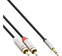 InLine Cavo Audio Jack 3,5mm maschio a 2x RCA maschio 3m Slim 99243