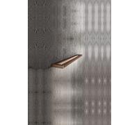 Slim piccola applique led 12w cct luce orientabile marrone metallizzato