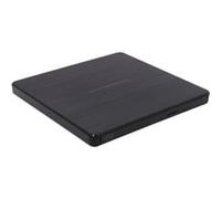 Slim Portable DVD-Writer lettore di disco ottico DVD±RW Nero, masterizzatore DVD esterno Nero, Nero, Vassoio, Desktop/Notebook, DVD±RW, USB 2.0, 60000 h, Vendita al dettaglio