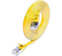 Slim S6 01 GE-CAT.6 Slim-Patch Cavo STP (PIMF) 01 M Giallo (Car-S-SMIL-Slim-Kat6 0.1 GE) NEW