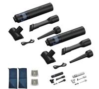 Slim V8 Mate Cordless Car Vacuum High Power 19000PA 2 Suction Modes Lightweight Portable, USB Charge, Mini Handheld Vacuum Cleaner with Multi Accessories for Car Home Pet (2Pcs*Black)