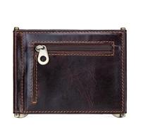 Slim Wallet with Money Clip RFID Blocking Bifold Wallet for Men Genuine Leather Front Pocket Card Holder