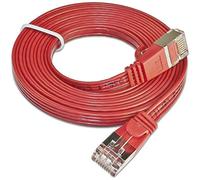 Slim Wirewin RJ45 Cavo di collegamento di rete CAT 6 U/FTP 2m Rosso piatto