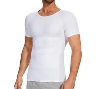 SLIMBELLE Body Shaper Elastico Shapewear Dimagrante Camicia Vita Trainer Compressione Top, bianco, XL