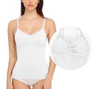 SLIMBELLE canotta da donna camisole per addome top modellante body shaper tanktop snellente senza cuciture camicia modellante con spalline a spalla top modellante top con spalline sottili