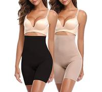 SLIMBELLE Donna Modellante Vita Alta Guaina Intimo Shapewear Mutande Contenitiva Slip Contenitive Pancia Pancera da Dimagrante Shaper Up Snellente-Black-L