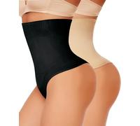 SLIMBELLE Donna Vita Alta Tanga Guaina Mutande Contenitive Perizomi Intimo Modellante Pancia Piatta Slip Shapewear Elastico Invisibile Thong