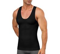 SLIMBELLE Gilet di compressione da uomo dimagrante modellante modellante per il controllo della pancia camicia a compressione canottiere canottiere senza cuciture, Nero-01, L