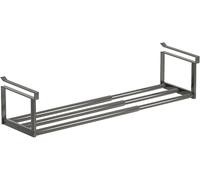 Slimdescent Cabinet Telescopic Shelf, Adjustable Shoe Rack Organizer - Double Your Limited Space, Durable Carbon Steel, Quick Setup, Versatile Storage for Kitchen, Closet (Black*1pcs,50-95cm)