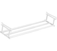 Slimdescent Cabinet Telescopic Shelf, Adjustable Shoe Rack Organizer - Double Your Limited Space, Durable Carbon Steel, Quick Setup, Versatile Storage for Kitchen, Closet (White*1pcs,40-75cm)