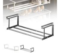 Slimdescent Cabinet Telescopic Shelf, Multifunctional Cabinet Telescopic Shelf, Retractable Hanging Shoe Rack Organizer, ersatile Storage for Kitchen, Closet, Bathrooms (Black,3pcs)