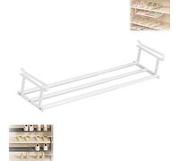Slimdescent Cabinet Telescopic Shelf Shoes, Slimdescent Expandable Shoe Rack - Adjustable Shoe Rack & Under Cabinet Shelf, Expandable Shoes Cabinets Non-Slip, No Punch (White,1Pcs)