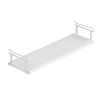 Slimdescent Cabinet Telescopic Shelf, Slimdescent Expandable Shoe Rack Organizer, Multifunctional Hanging Adjustable Shoe Rack for Shoes/Clothing Storage and Organization (White,Shelf 50-80cm)