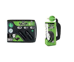 Slime 50129 Pneumatico Antiforatura, Kit di Emergenza, Contiene Sigillante e Compressore, per Auto e Altri Veicoli Stradali & 10180 Ricarica per Kit di Riparazione Pneumatico Antiforatura
