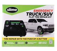Slime 50139 - Kit di emergenza per foratura pneumatici piatti, include sigillante e pompa di gonfiaggio pneumatici, analogico, adatto per auto e altri veicoli autostradali, riparazione in 10 min