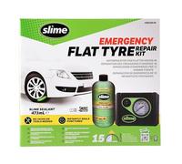 KIT SMART REPAIR SET COMPRESSORE LIQUIDO 500ml GONFIA E RIPARA AUTO MOTO+ Guanti