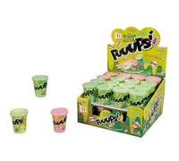 Slime puzzolente che fa rumori in barattolo, 3 tipi, display 32 pz