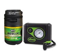 Slime Smart Spair Plus 50138 - Kit di riparazione per pneumatici auto, con sigillante e pompa di riempimento pneumatici, adatto per auto e altri veicoli autostradali, 12 min Fix