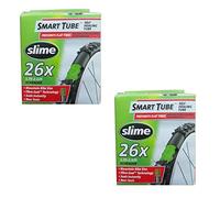 Slime Smart Tube Self Healing 26" X 1.75-2.125 Schrader Inner Tubes (Pack of 2), Pacchetto Camera d'Aria Unisex, Nero