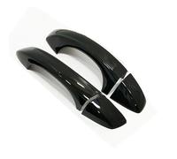SLIMES Rivestimento Maniglia Porta Laterale Dell'auto In Fibra Carbonio Nero Per V&W Per Scirocco 3 Mk3 2008-2015 Copertura Della Maniglia Della Porta Esterna Modifica dell'aspetto veicolo(Nero)