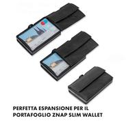 Portamonete con scheda di protezione RFID, ideale per ZNAP Slim Wallet 8 e 12, con bottone automatico